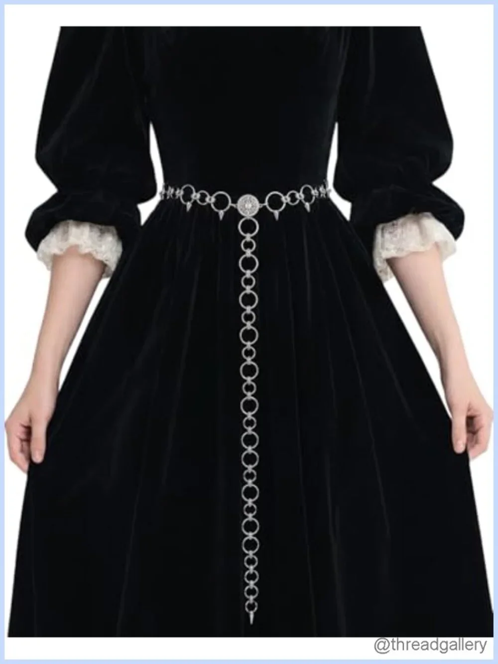 Medieval Renaissance Waist Chain Belt Metal Adjustable Women Ren Faire